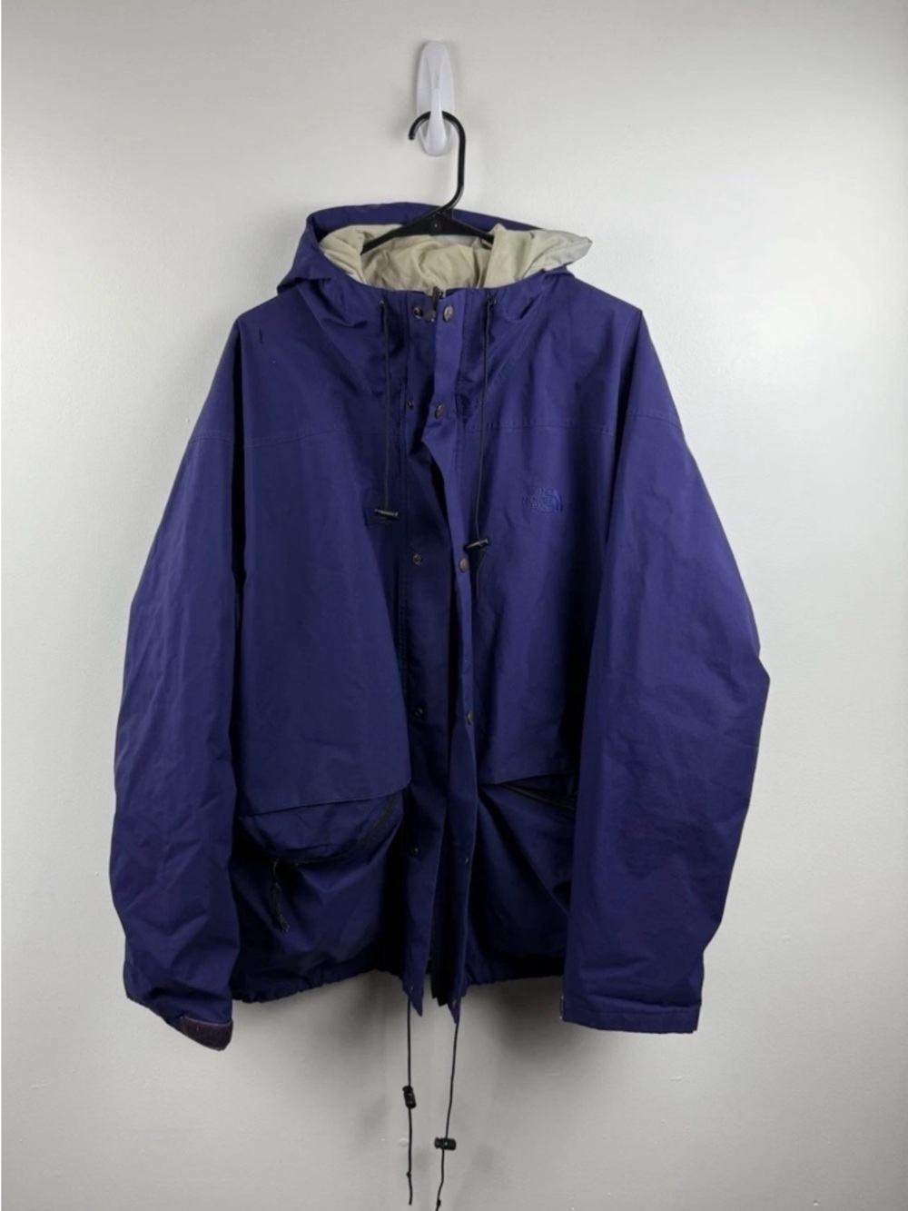 The North Face Men's Deep Purple Hooded Raincoat